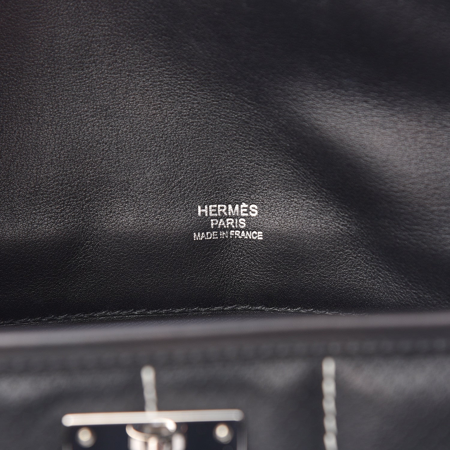 Hermes Veau Swift Mini Sac Berline Black 8 of 10