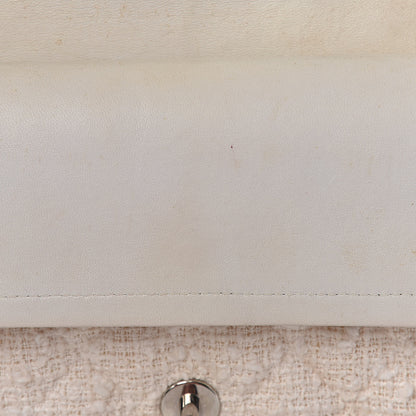 Chanel Tweed Medium Double Flap White 15 of 26