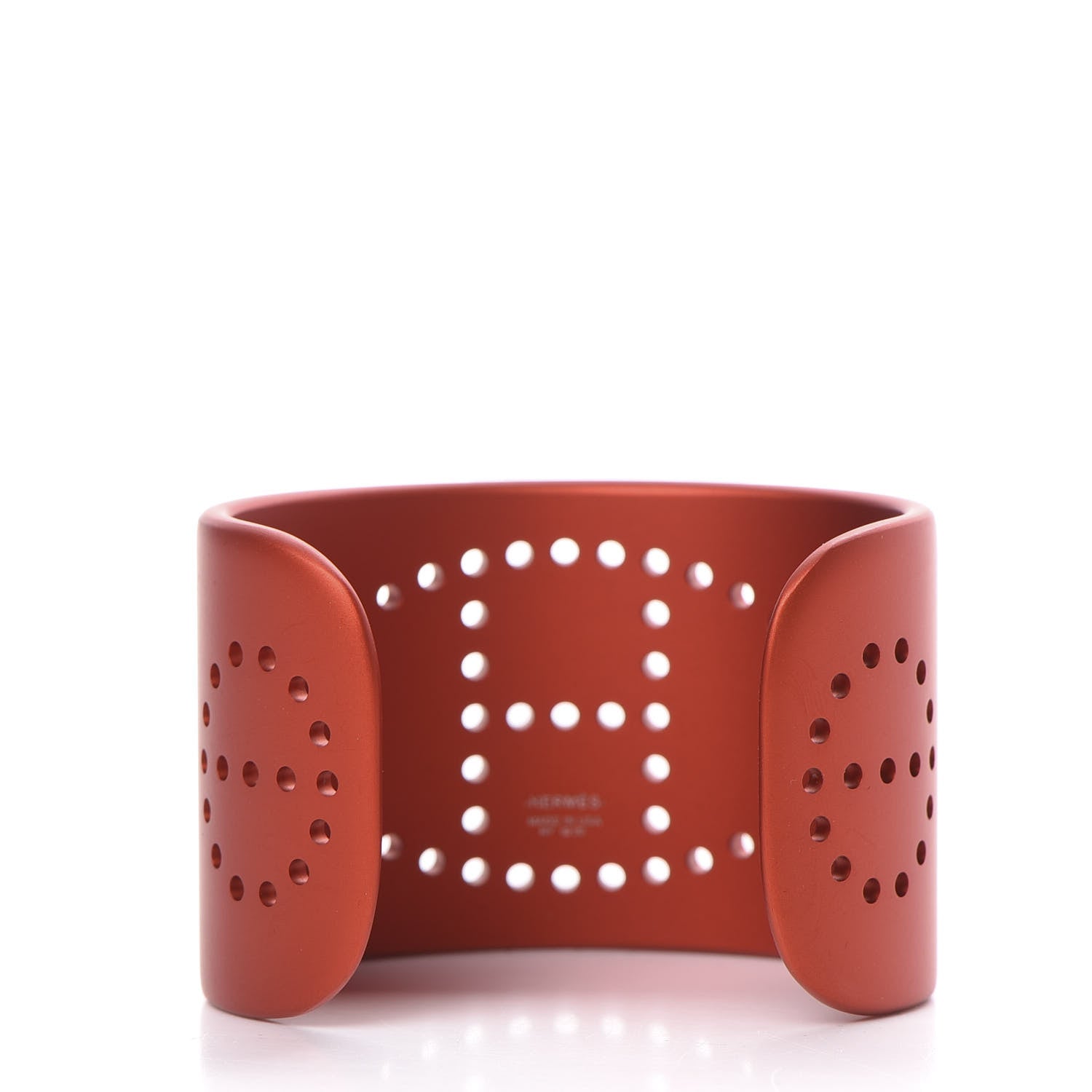 Hermes Aluminium Evelyne Sunset Cuff Bracelet T2 Orange Tropique 2 of 4
