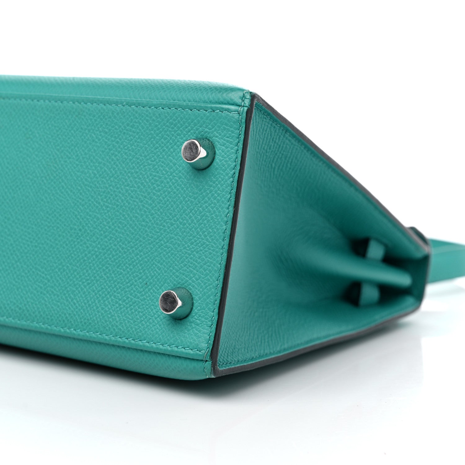 Hermes Epsom Kelly Sellier 25 Bleu Paon 9 of 9