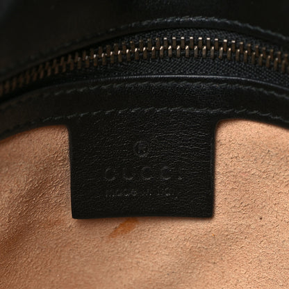 Gucci Calfskin Matelasse Small GG Marmont Shoulder Bag Black 6 of 9