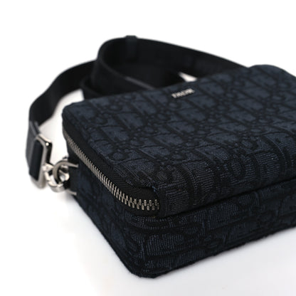 Christian Dior Oblique Zipped With Strap Pouch Black 9 of 11