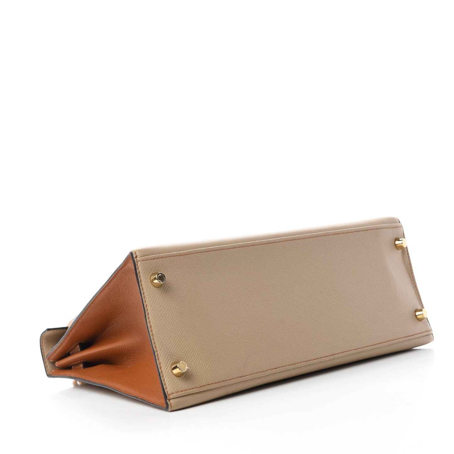 Epsom Bi-Color Horseshoe Kelly Sellier 28 Trench Gold