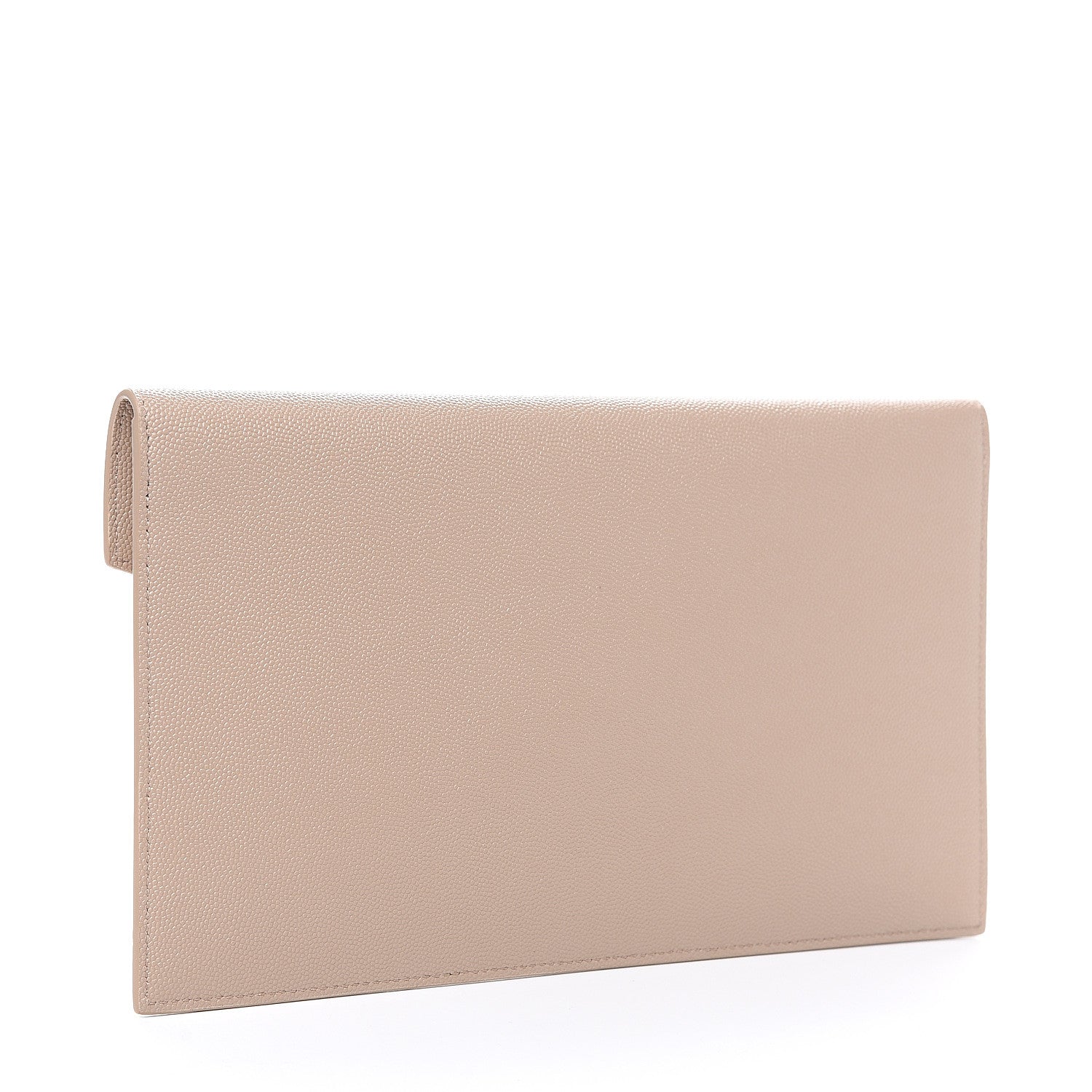 Saint Laurent Grain De Poudre Uptown Pouch Dark Beige 2 of 6