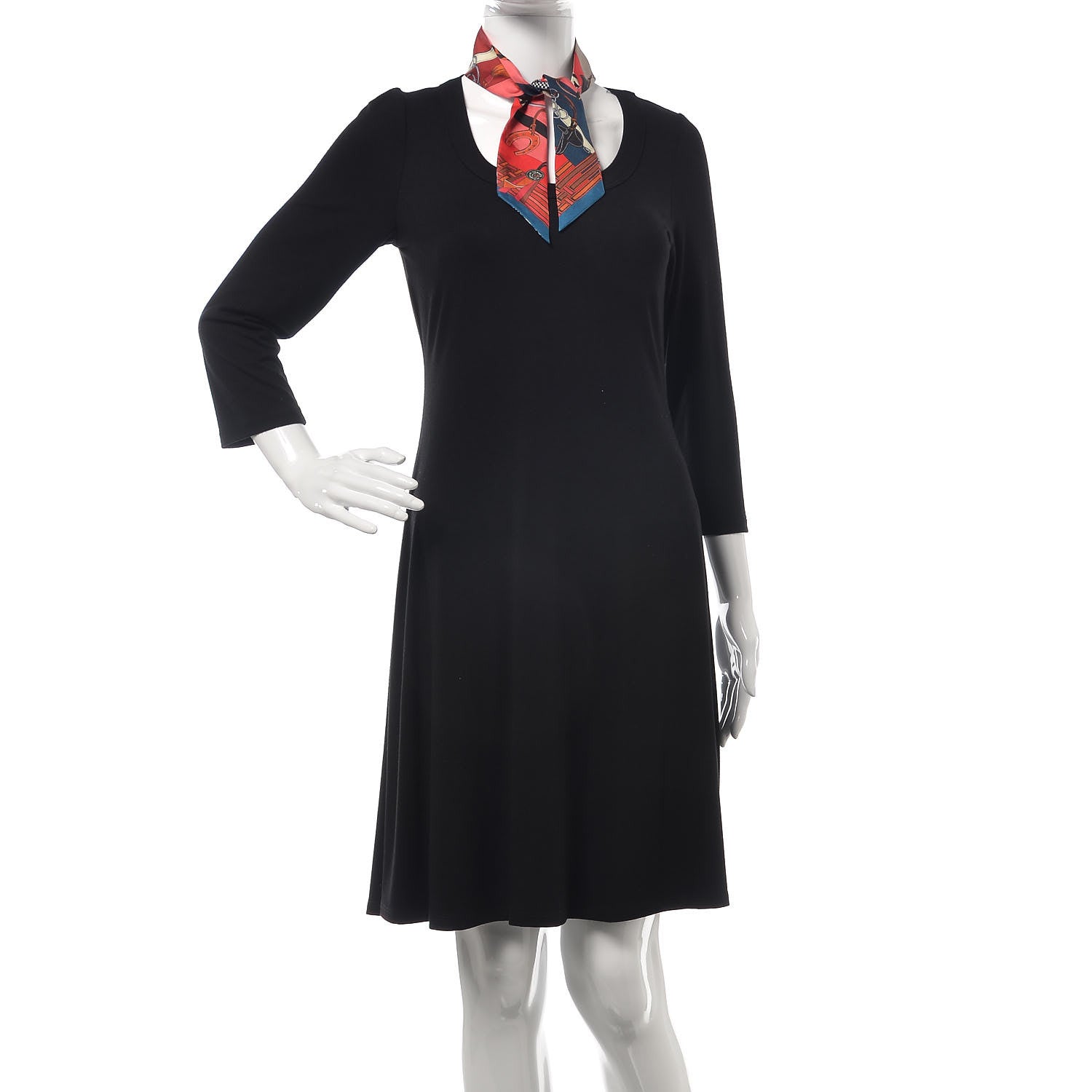Hermes Silk Brides et Gris-Gris Twilly Ardoise Rouge Beige 2 of 5