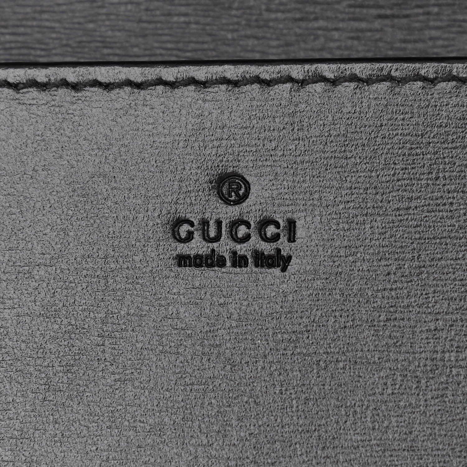 Gucci Boarded Plutone Calfskin Horsebit 1955 Wallet On Chain Black 6 of 12