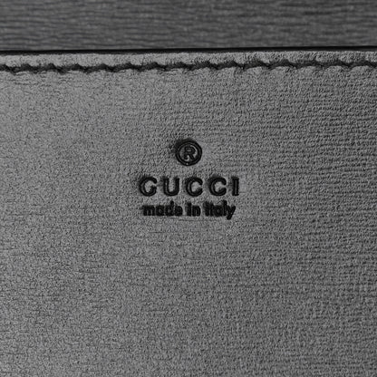 Gucci Boarded Plutone Calfskin Horsebit 1955 Wallet On Chain Black 6 of 12