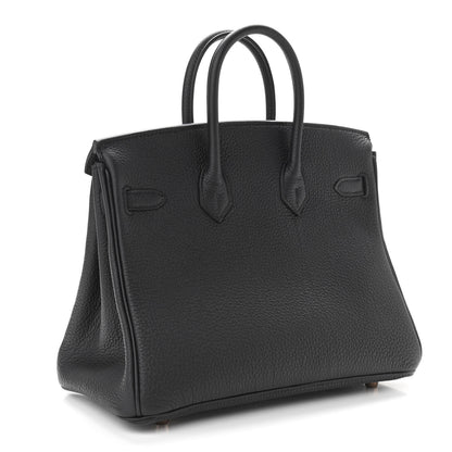 Hermes Togo Birkin 25 Black 3 of 34