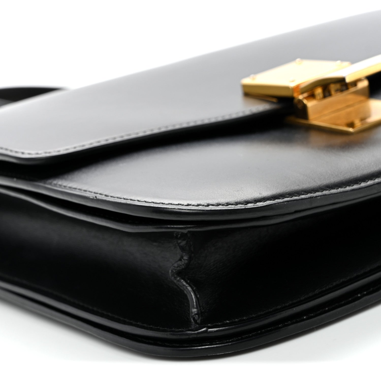 Celine Box Calfskin Medium Classic Box Flap Bag Black 9 of 12