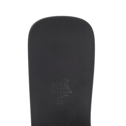 Hermes Rubber Aloha Sandals 40 Black 6 of 8
