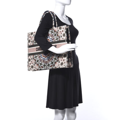 Christian Dior Canvas Embroidered KaleiDioroscopic Book Tote Multicolor 2 of 9