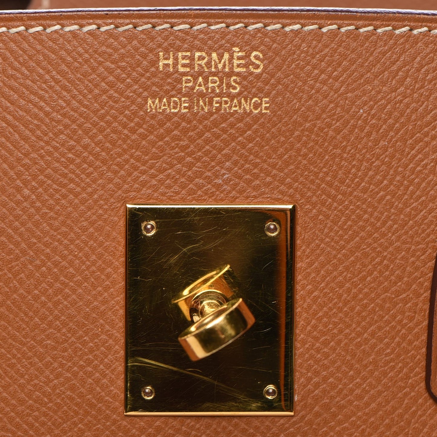 Epsom Birkin 35 Gold