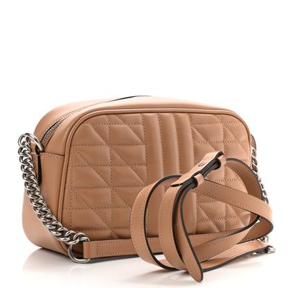 Gucci Calfskin Matelasse Aria Small GG Marmont Chain Shoulder Bag Camelia 2 of 7