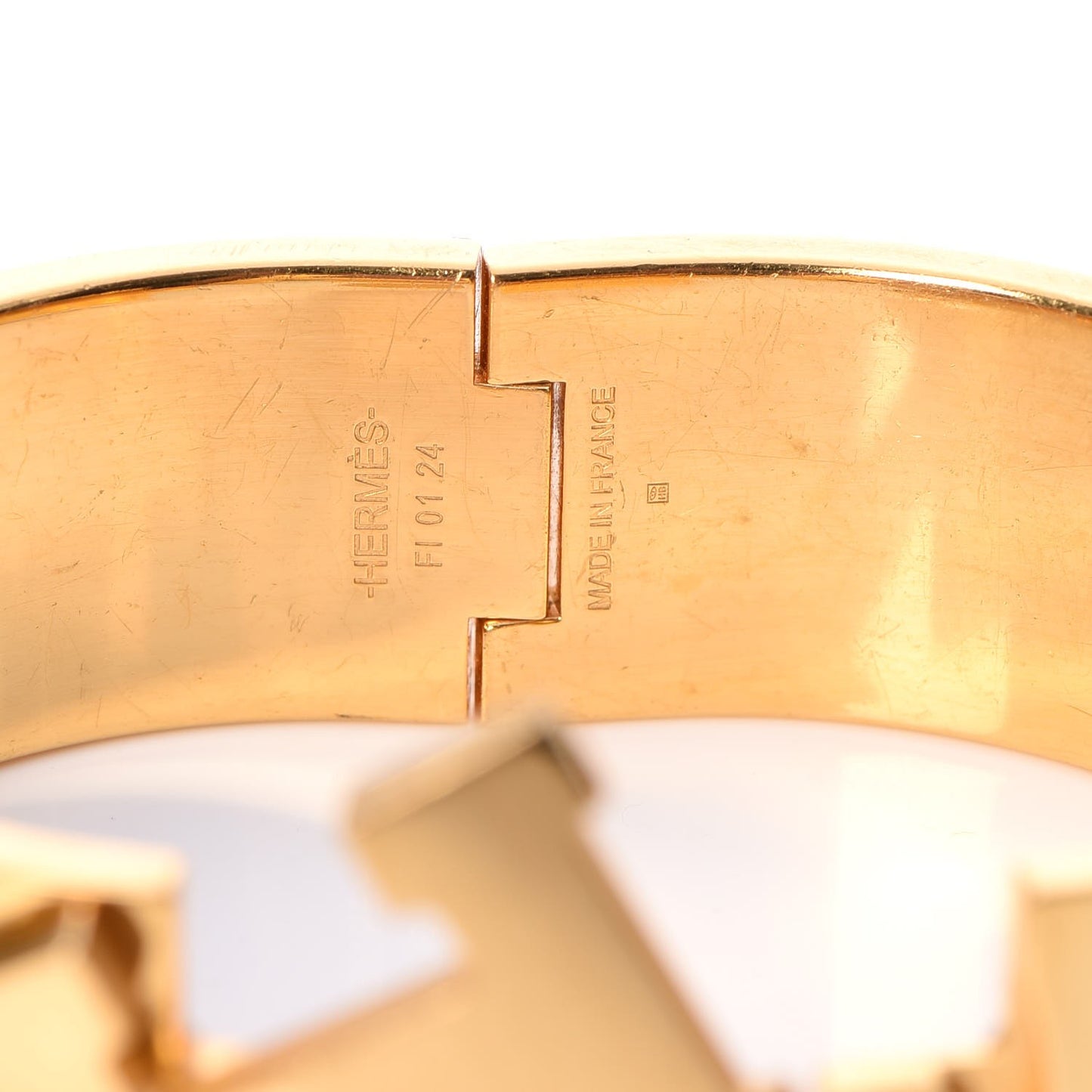 Enamel Wide Clic Clac H Bracelet PM Black