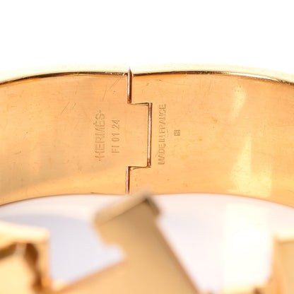 Hermes Enamel Wide Clic Clac H Bracelet PM Black 5 of 6