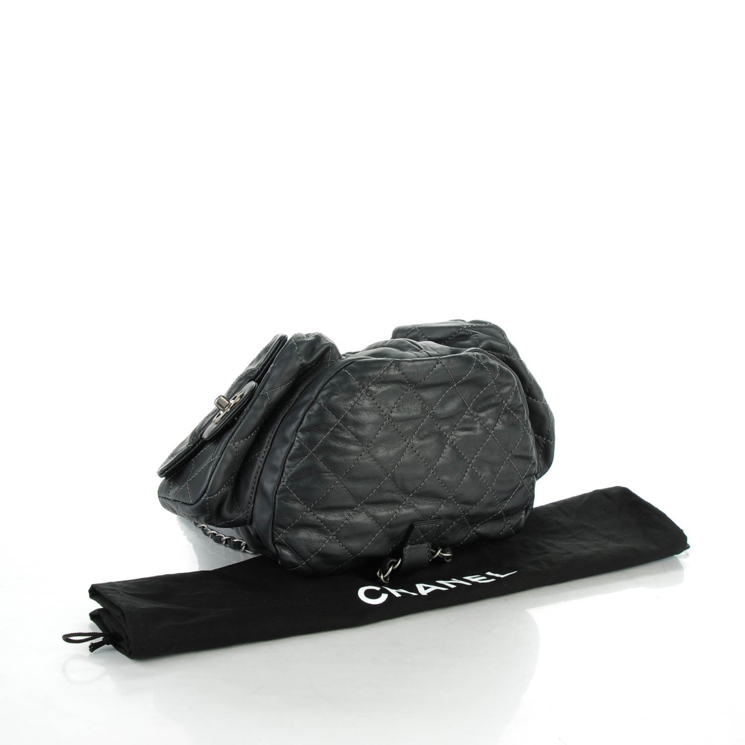 Chanel Calfskin Large Backpack Is Back Dark Grey 4 of 7