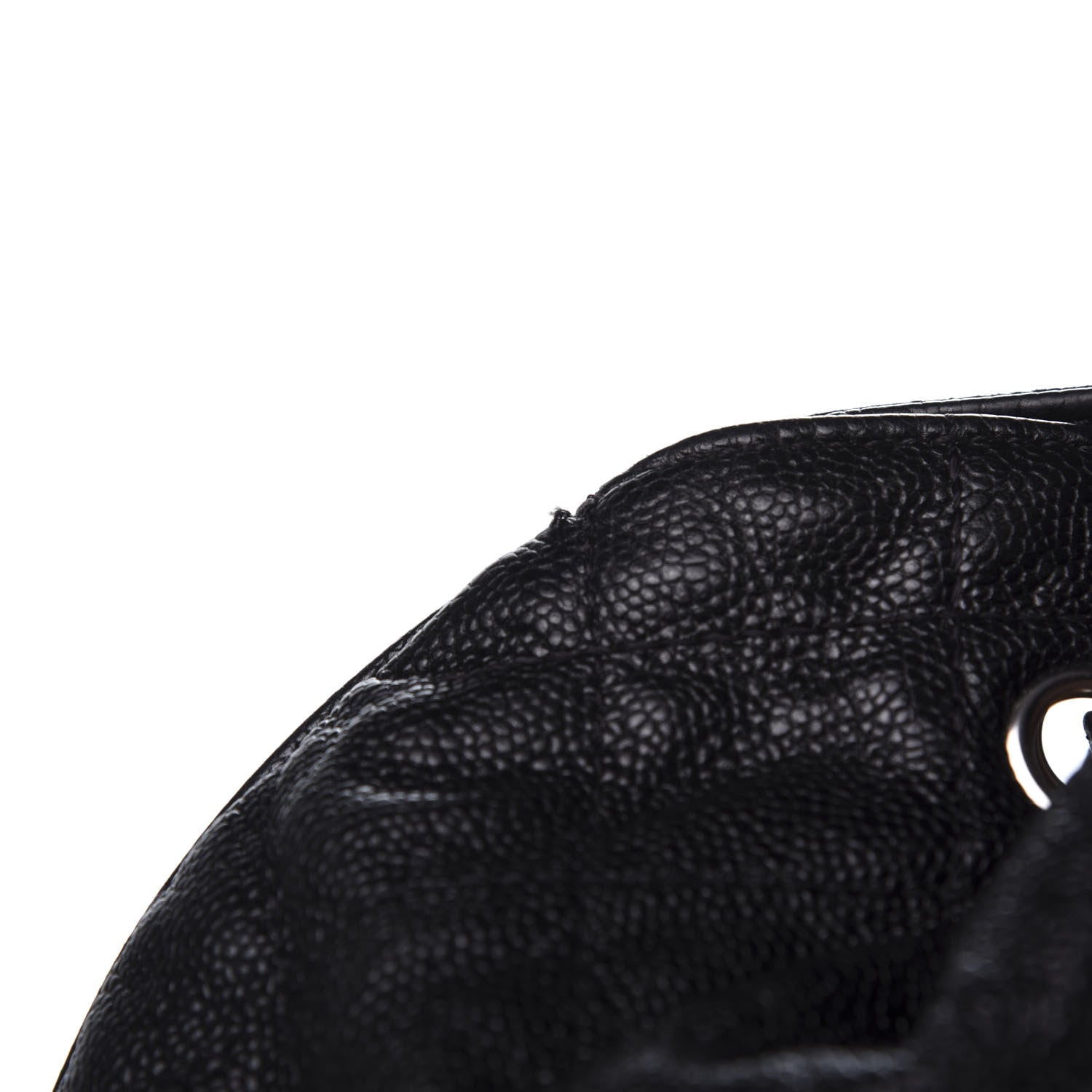 Chanel Crumpled Grained Calfskin Drawstring Tote Black 12 of 14