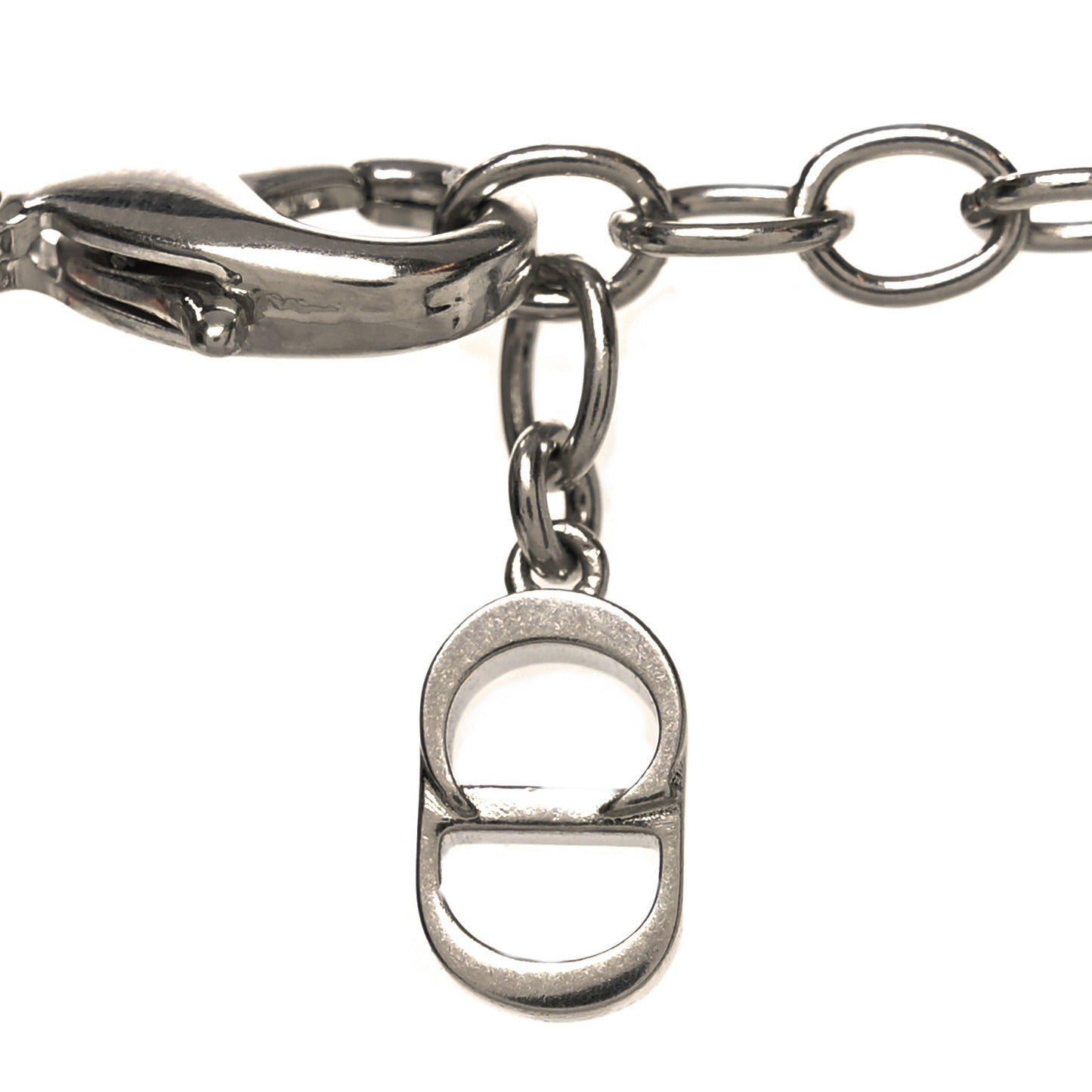 Metal Cannage Chain Link Necklace Gold Silver