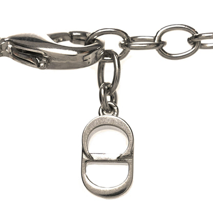 Christian Dior Metal Cannage Chain Link Necklace Gold Silver 4 of 5