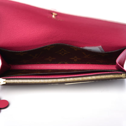 Louis Vuitton Monogram Bloom Flower Emilie Wallet 5 of 8