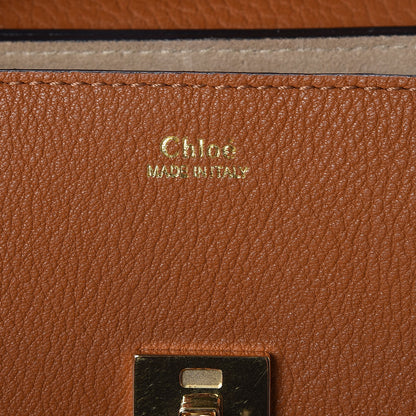 Chloe Grained Lambskin Mini Drew Shoulder Bag Caramel 6 of 8