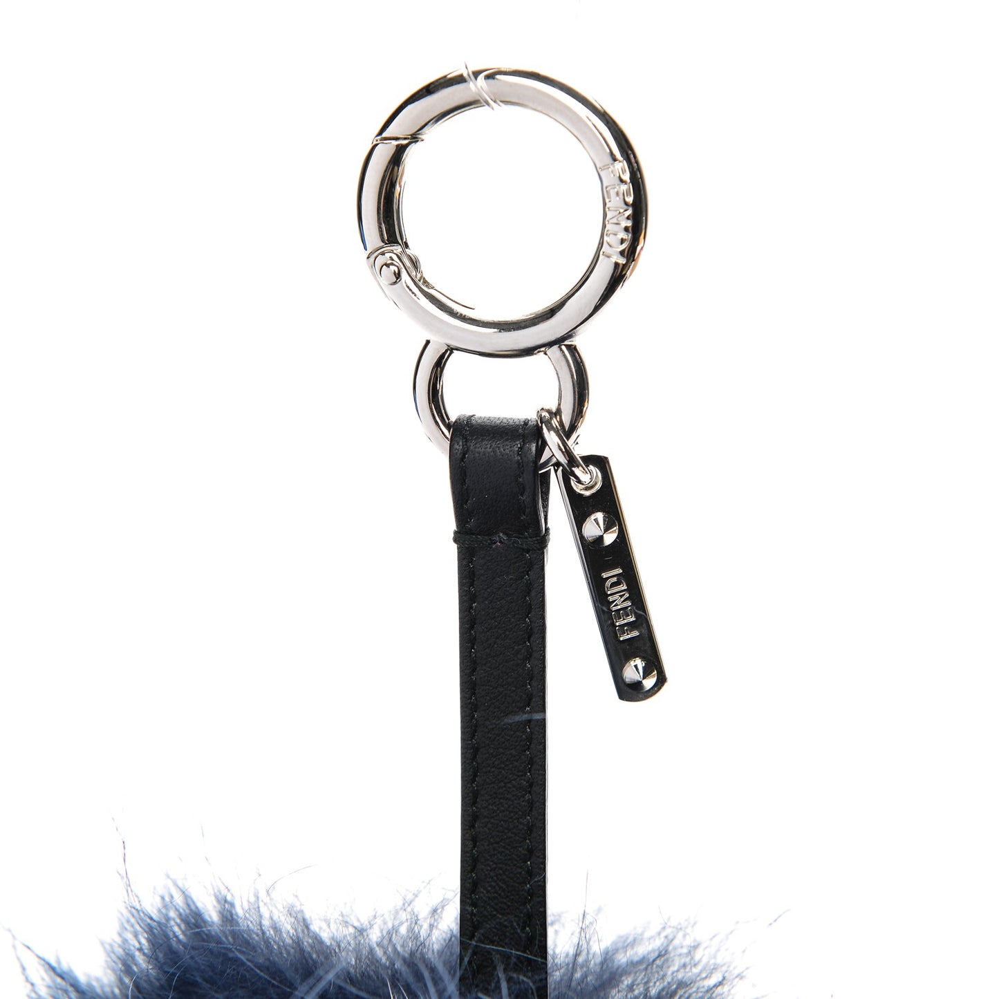 Fox Rabbit Goat Mink Fur Vitello Flamingo Zesty Monster Bag Bug Charm Navy Yellow