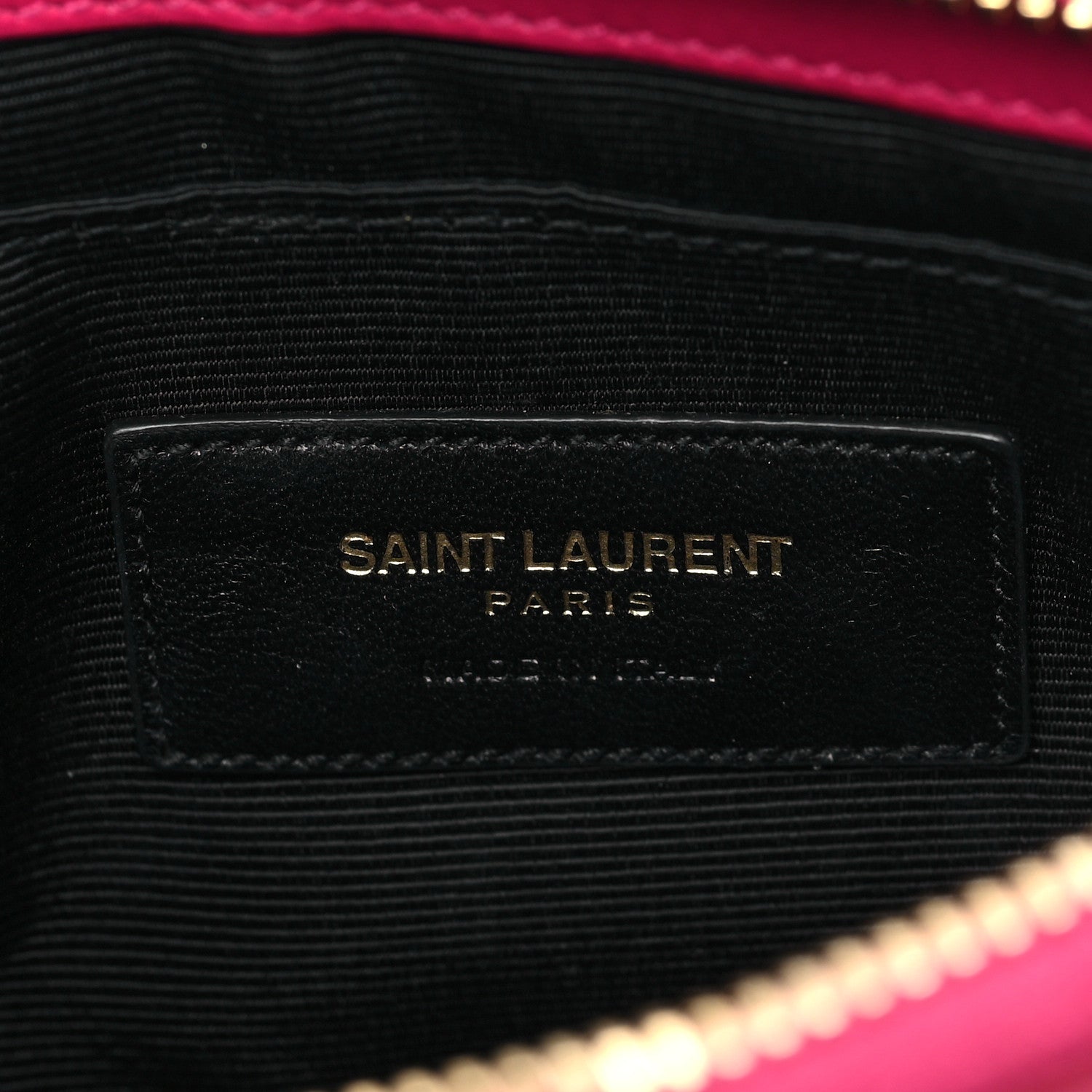 Saint Laurent Calfskin Monogram Phone Pouch Crossbody Bag Bubblegum 6 of 9