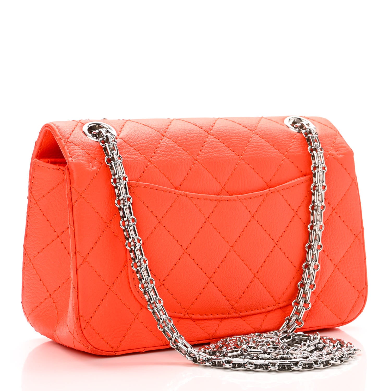 Chanel Goatskin Quilted 2.55 Reissue Mini Flap Orange 3 of 11
