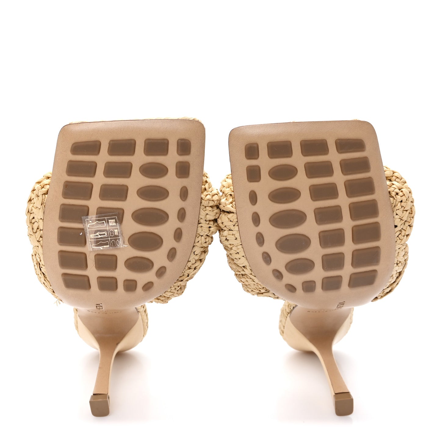 Raffia Intrecciato Lido Mule 90 Sandals 36 Cane Sugar