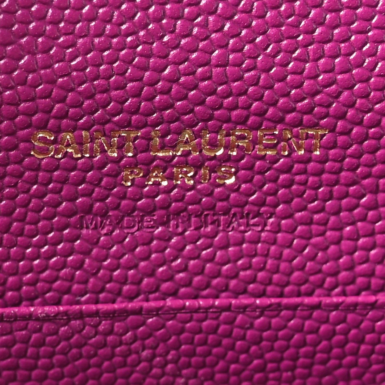Saint Laurent Grain De Poudre Matelasse Chevron Small Monogram Envelope Wallet Dark Grape 6 of 7