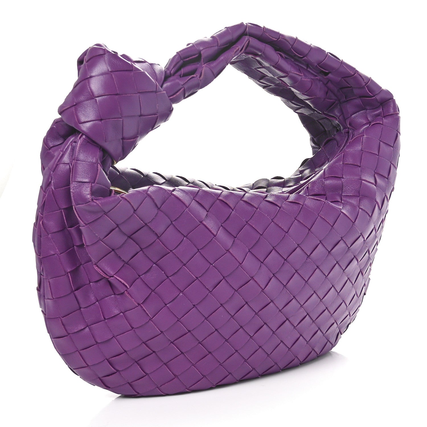 Bottega Veneta Nappa Intrecciato Teen Jodie Hobo Eggplant 3 of 10