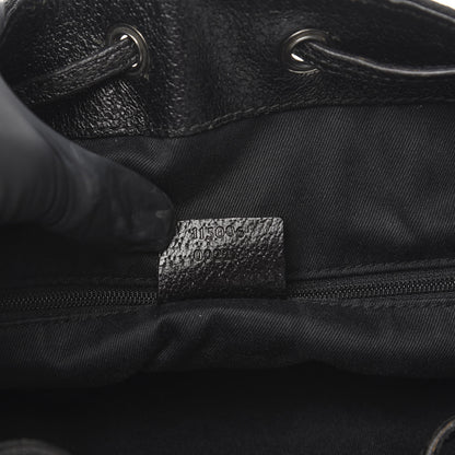 Gucci Monogram Drawstring Hobo Black 6 of 12