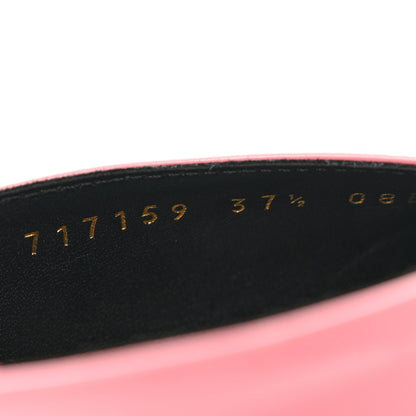Gucci Vitello Vernice Soft Nappa Priscilla Ankle Cuff Pumps 37.5 Butterfly Pink 8 of 9