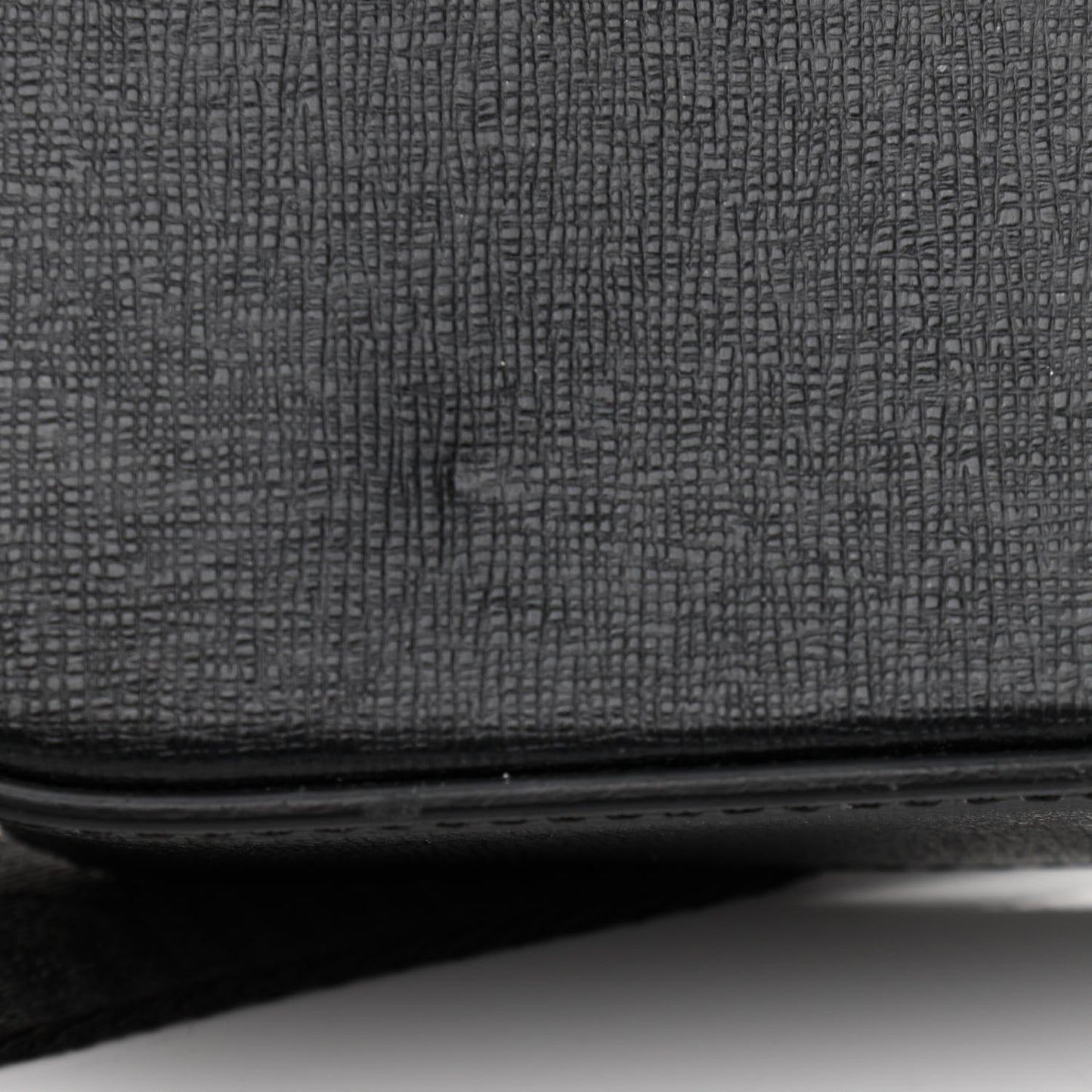 Saffiano Striped Baby Flap Black White