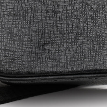 Off-White Saffiano Striped Baby Flap Black White 12 of 13