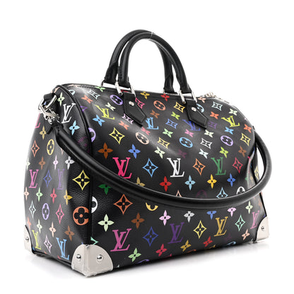 Louis Vuitton LV X TM Monogram Multicolor Speedy Soft 30 Black 3 of 9