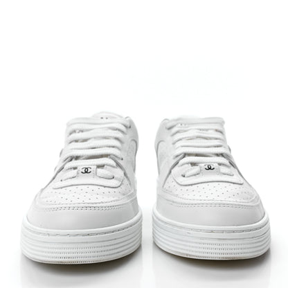 Chanel Calfskin CC Womens Sneakers 36 White 2 of 9