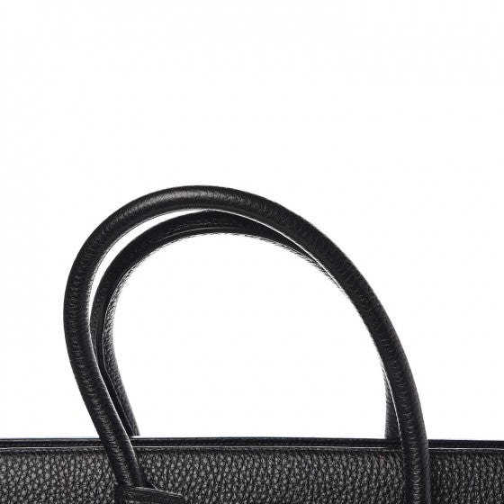 Grained Calfskin Large Sac De Jour Carryall Black