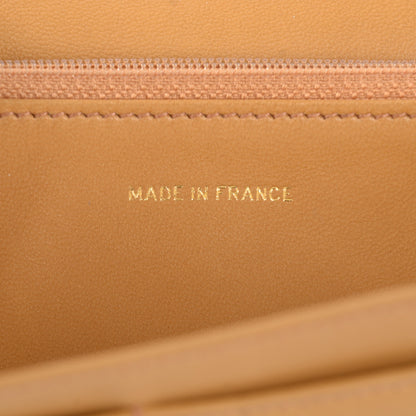Chanel Lambskin Chocolate Bar Quilted Long Wallet Beige 6 of 8