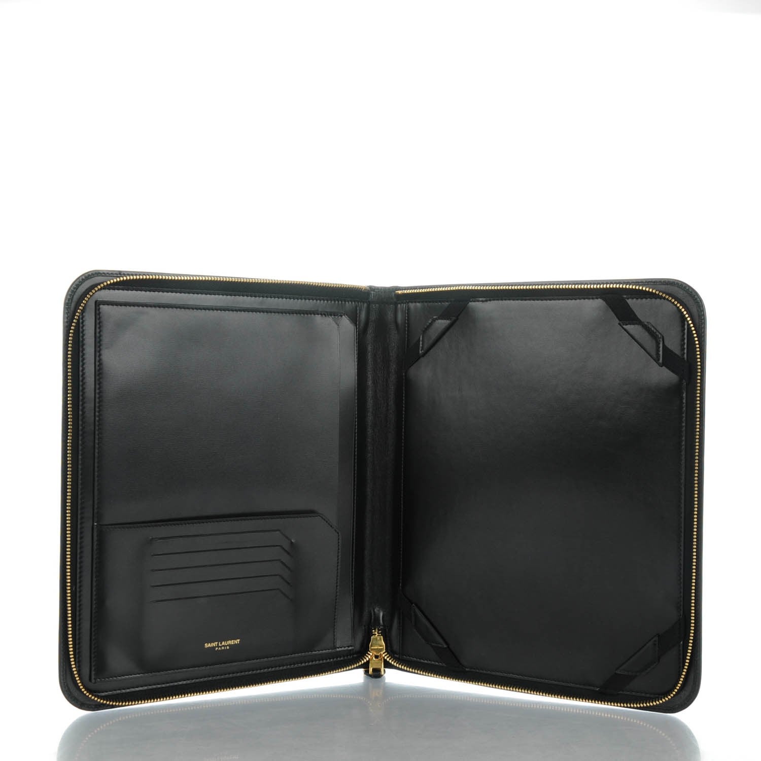 Saint Laurent Calfskin Tuc Ipad Case Black 5 of 8