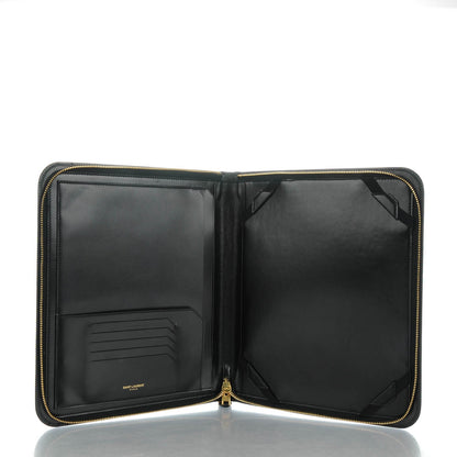 Saint Laurent Calfskin Tuc Ipad Case Black 5 of 8