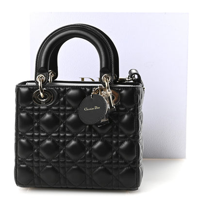 Christian Dior Lambskin Cannage Small My ABCDior Lady Dior Black 10 of 10