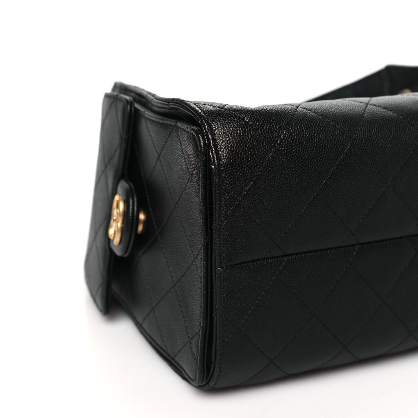 Caviar Quilted Small Chanel 25 Handbag Black