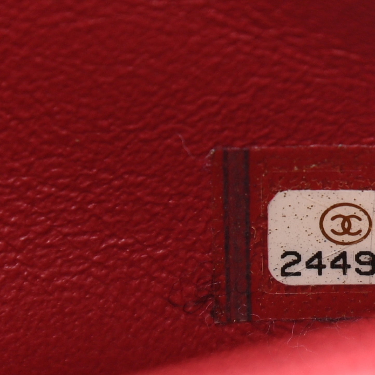 Caviar Quilted Mini Rectangular Flap Red