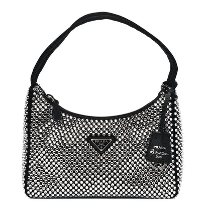 Prada Satin Crystal Mini Re-Edition 2000 Bag Cristal 1 of 4