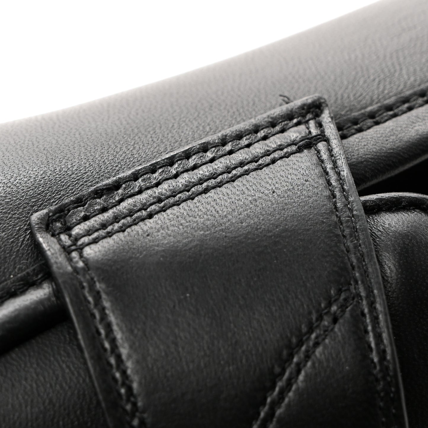 Calfskin Mens Stitched CC Loafers 42 Black