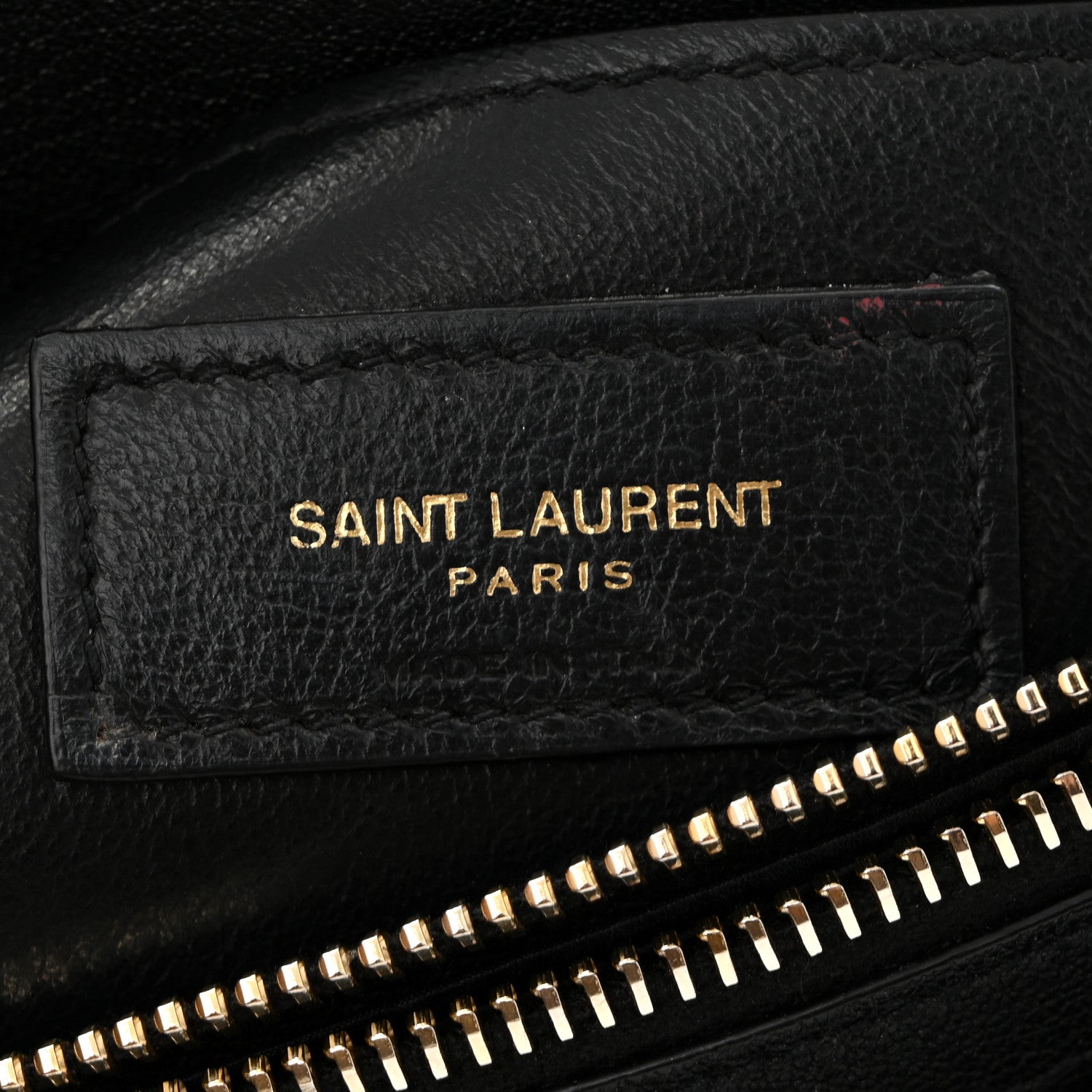 Saint Laurent Sheepskin Matelasse Chevron Monogram Medium College Bag Black 6 of 10