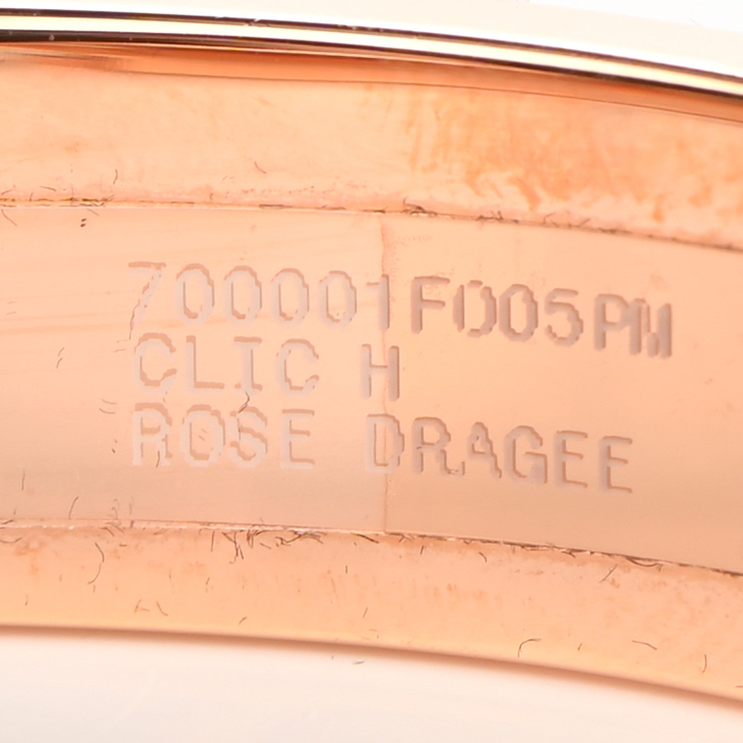 Hermes Enamel Narrow Clic Clac H Bracelet PM Rose Dragee 5 of 5