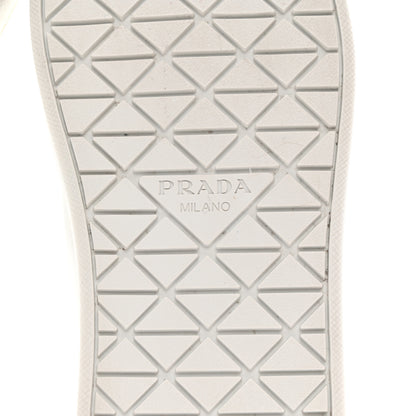 Prada Spazzolato Rois Metal Triangle Logo 25mm Sneakers 35.5 White Soleil 9 of 9
