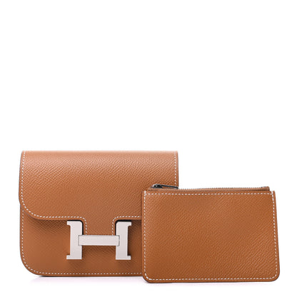 Hermes Epsom Constance Slim Wallet Gold 1 of 10